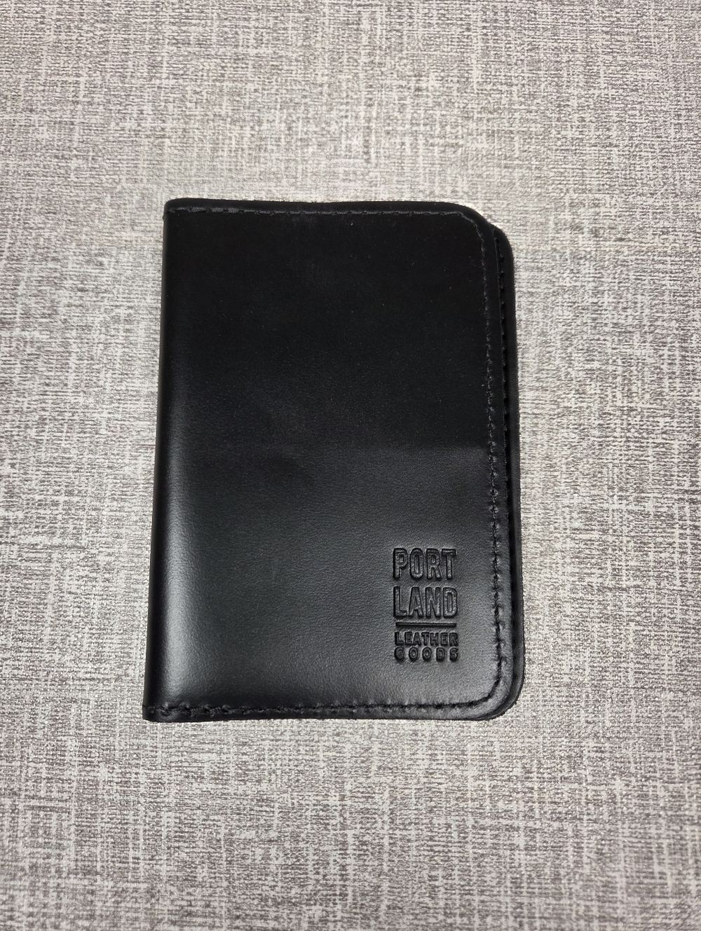 Passport Holder Portland Leather Goods Smooth Black Leather